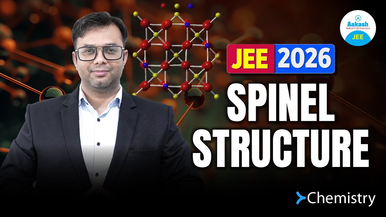 🚀 Master Spinel Structure in Chemistry for JEE 2026 | Crystal Structure Made EASY! 🔥🎯