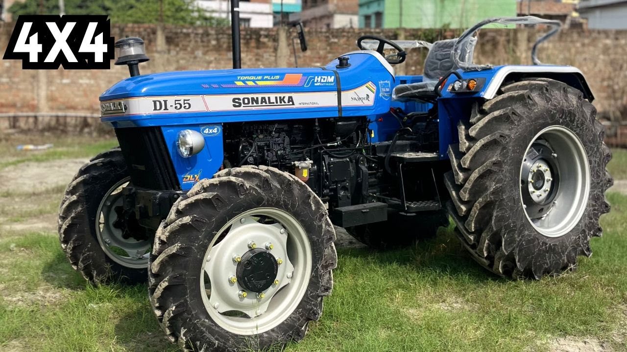 Sonalika DI 55 4x4 Review 55HP ka Sher ! Power, Mileage & Dum