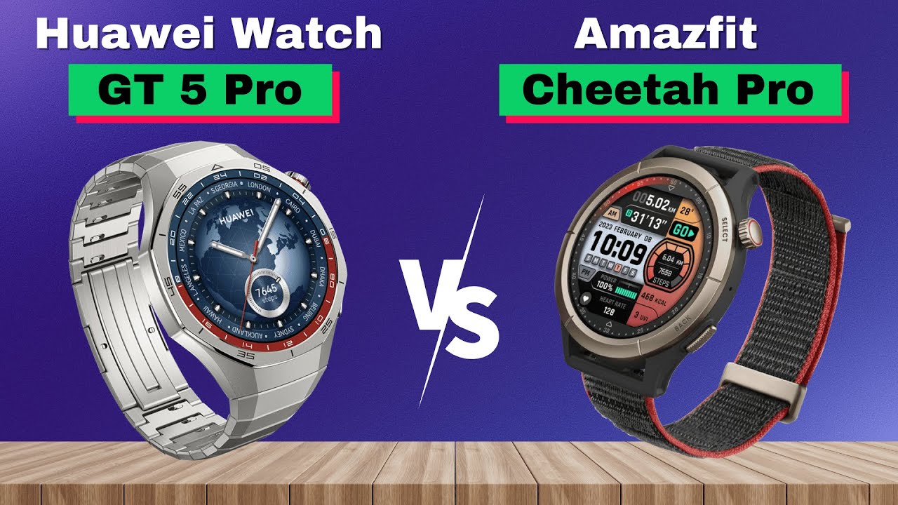 Amazfit Cheetah Pro vs Huawei Watch GT 5 Pro