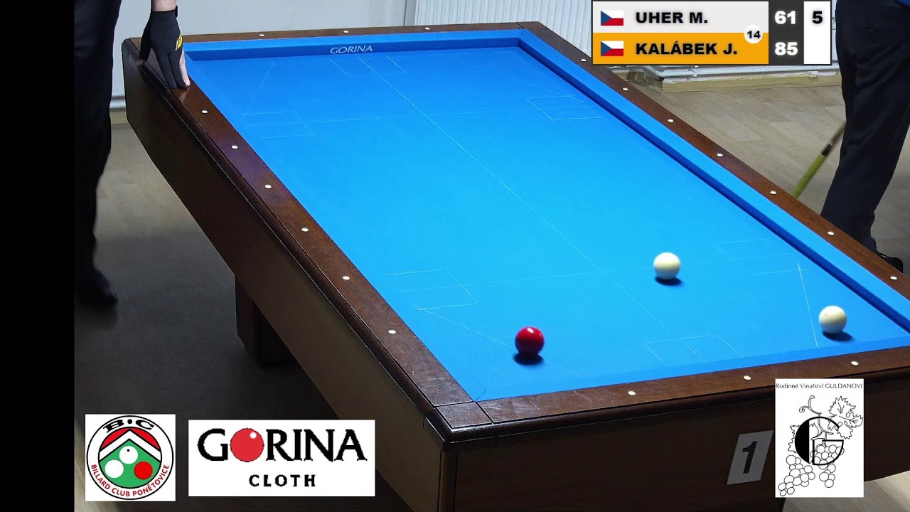 Czech league | Balkline 52/1 | D2 | 11th round | Miroslav Uher v Jaromír Kalábek