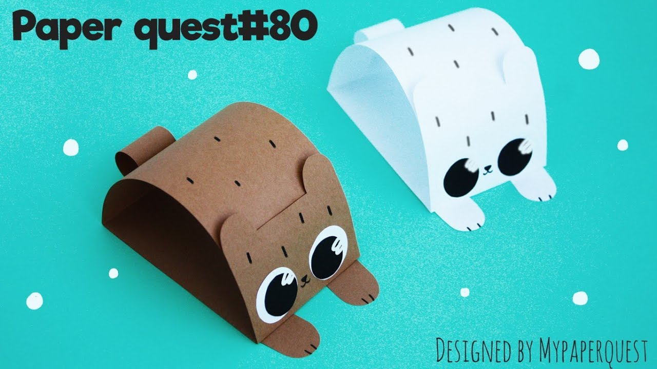 🐻 МИШКА 🐻 ИЗ БУМАГИ [ПОДЕЛКИ ДЛЯ ДЕТЕЙ] BEAR CRAFT FOR KIDS