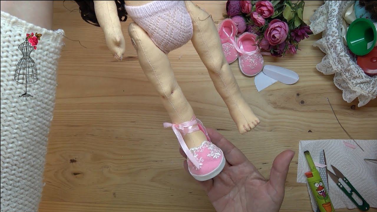 👉 Zapatos de Comunión para Muñeca Dulce | Tutorial Fácil + Patrones Gratis 👗🎈
