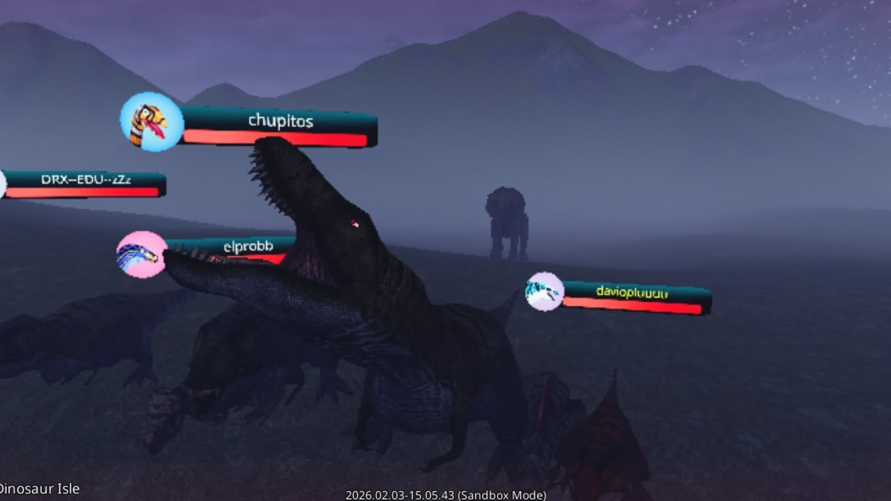 Sobreviviendo con una familia de rexes en The cursed isle #gaming #thecursedisle 