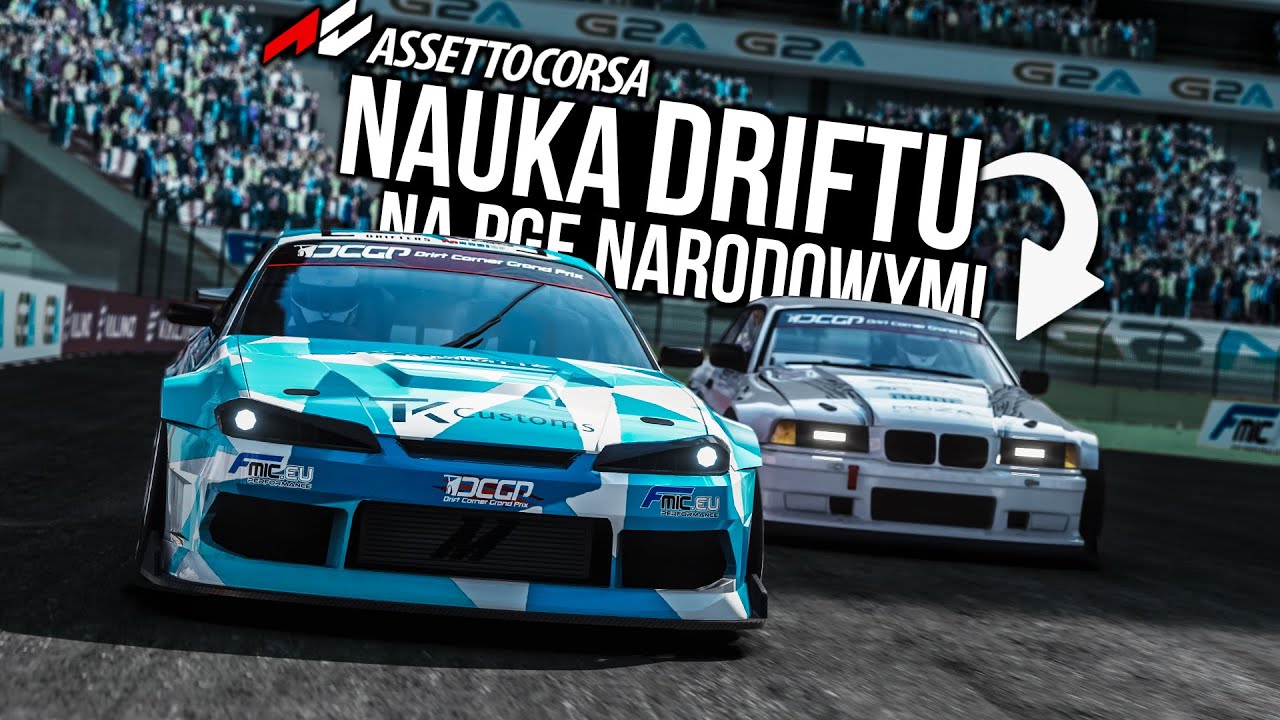 Assetto Corsa 🇵🇱 | PR&Oacute;BUJĘ NAUCZYĆ DRIFTU MOJEGO ADMINA! 😱 Na PGE Narodowym! 😎