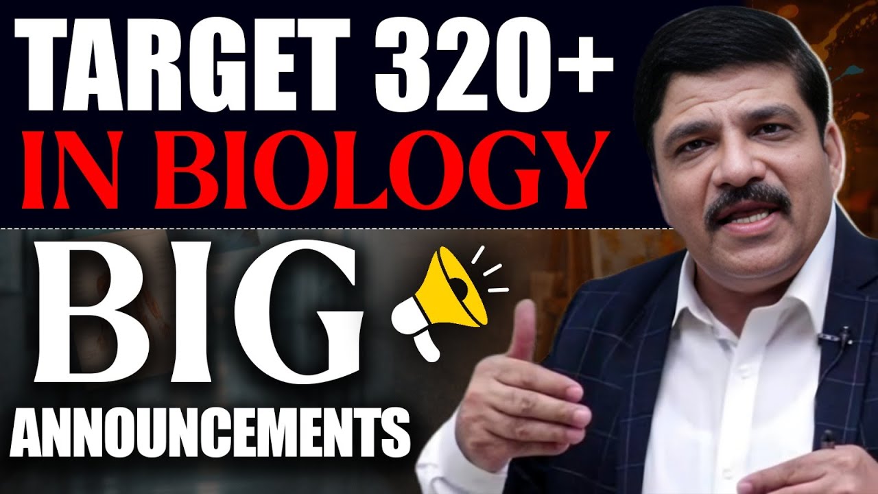 Target 320+ in NEET Biology | 2 BIG Announcements for Aspirants
