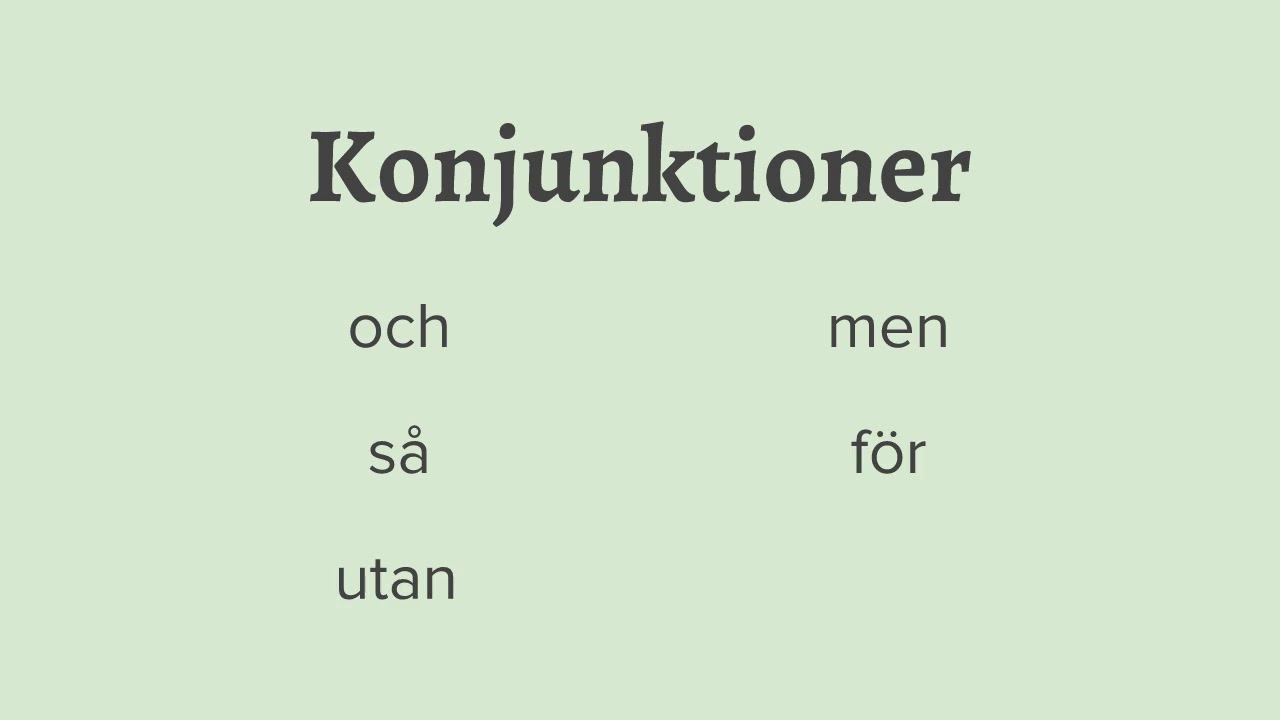 Grammatik - Lektion #7 Huvudsatser