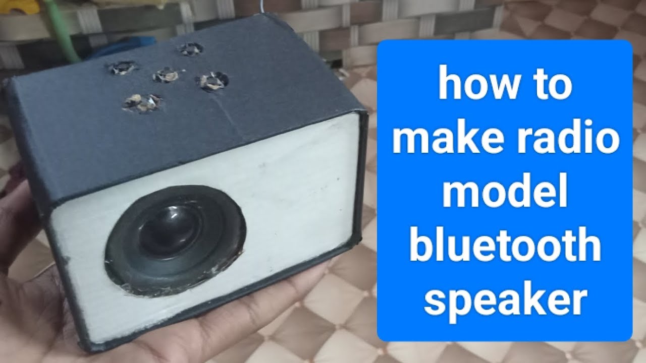 How to make radio model bluetooth speaker at home ⚡⚡⚡🏡