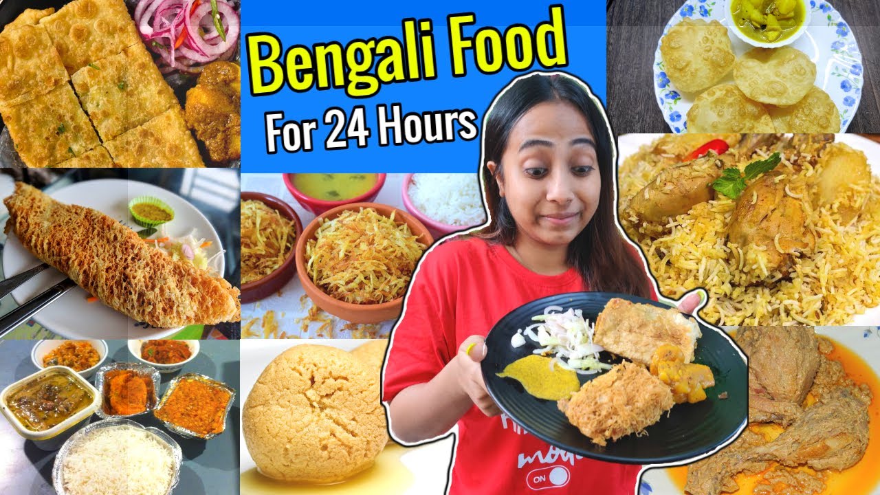 I only ate BENGALI FOOD for 24 hours challenge !