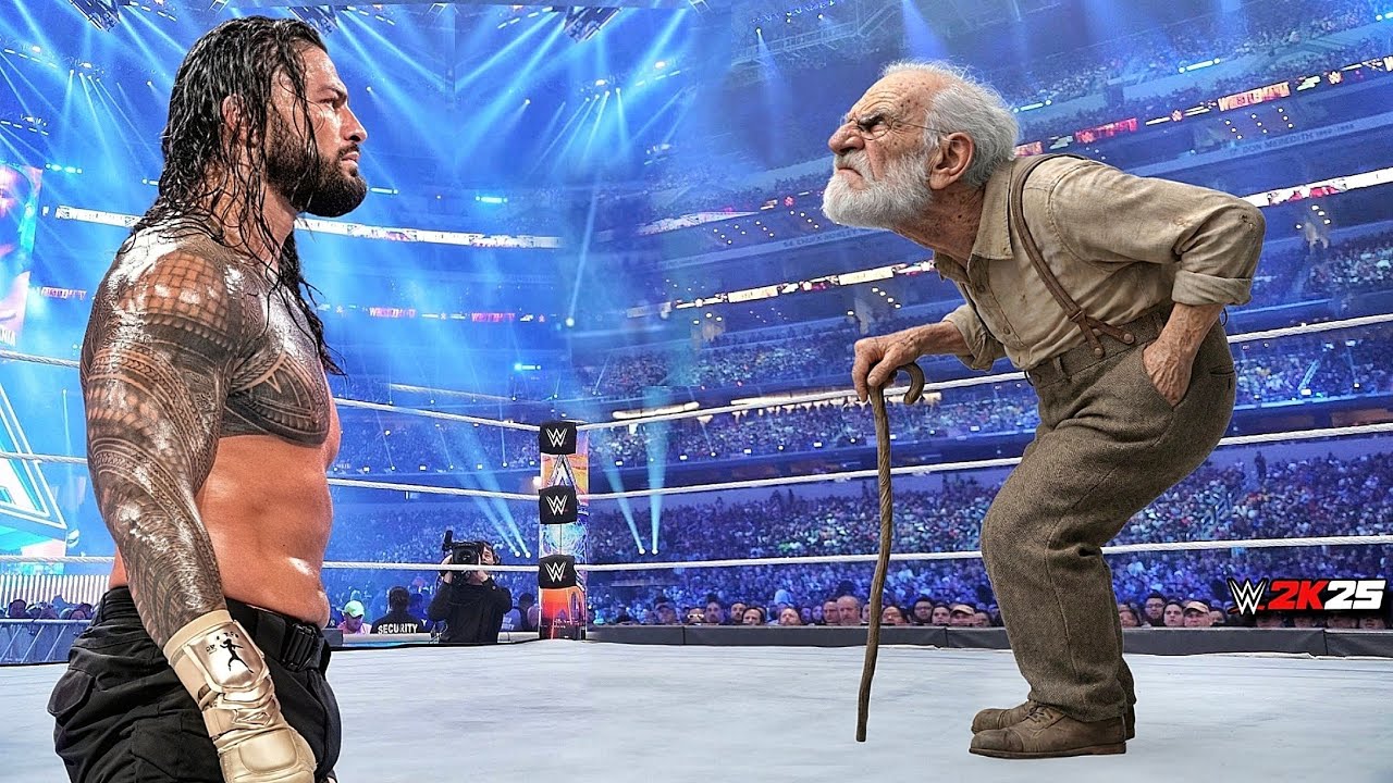 WWE 2K25 - Роман Рейнс против Буры - ПОЛНЫЙ МАТЧ | WWE 3 января 2026 г.