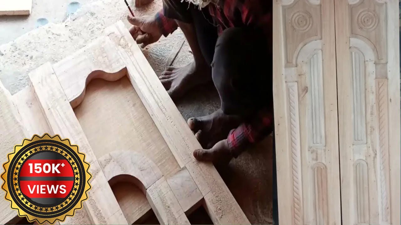 Making Teak Wood Door -Traditional Main l Enternce Door -Wooden Door For House l Carpenters At Work