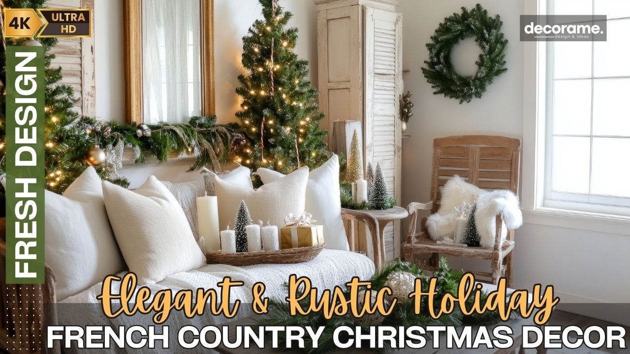 Luxurious French Country Christmas Decor for Small Spaces: Elegant & Rustic Holiday Inspiration