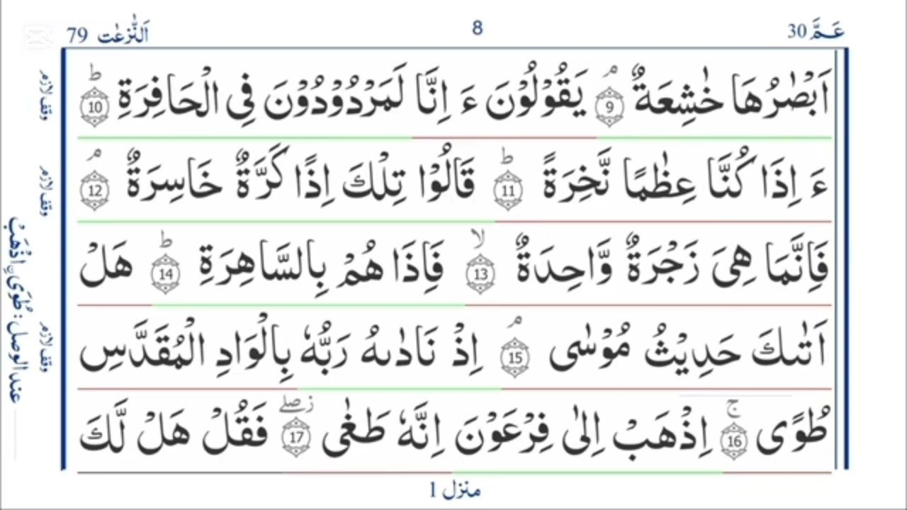 Repeat after me |Surah Naziyat with Tajweed | Qari Ibrahim meer Muhammadi Sahab 