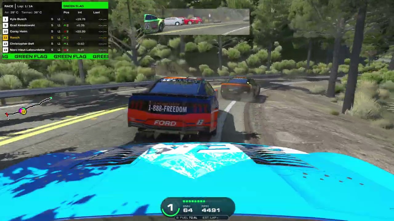 Assetto Corsa NASCAR Pacific Coast Highway