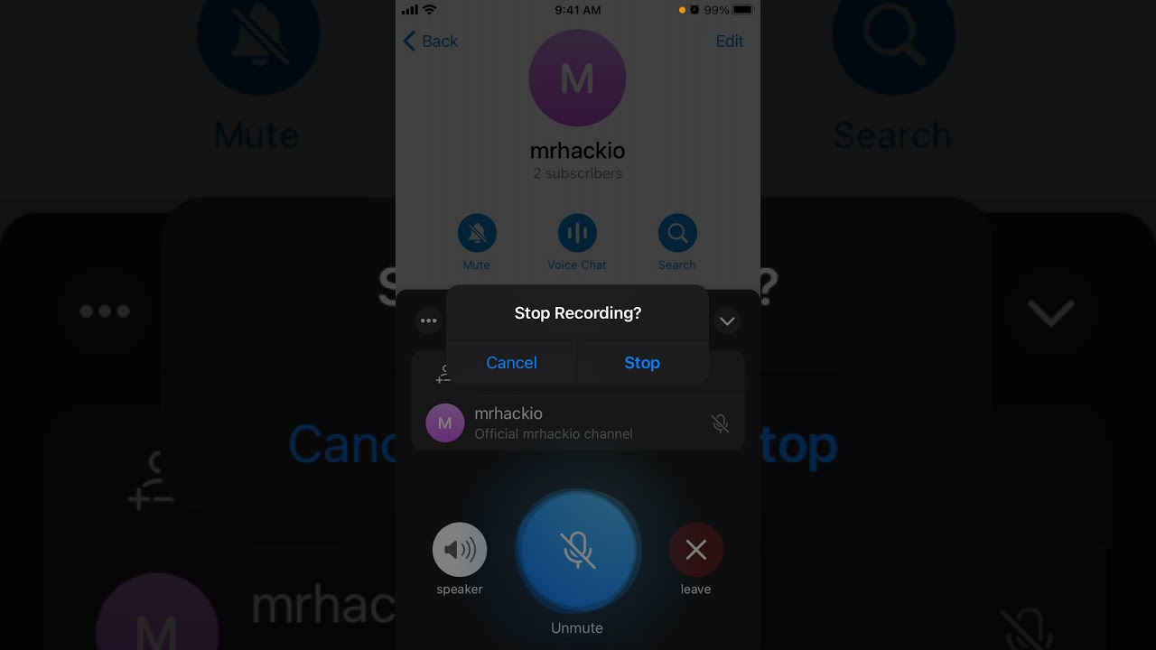 How to record a Voice Chat in Telegram?