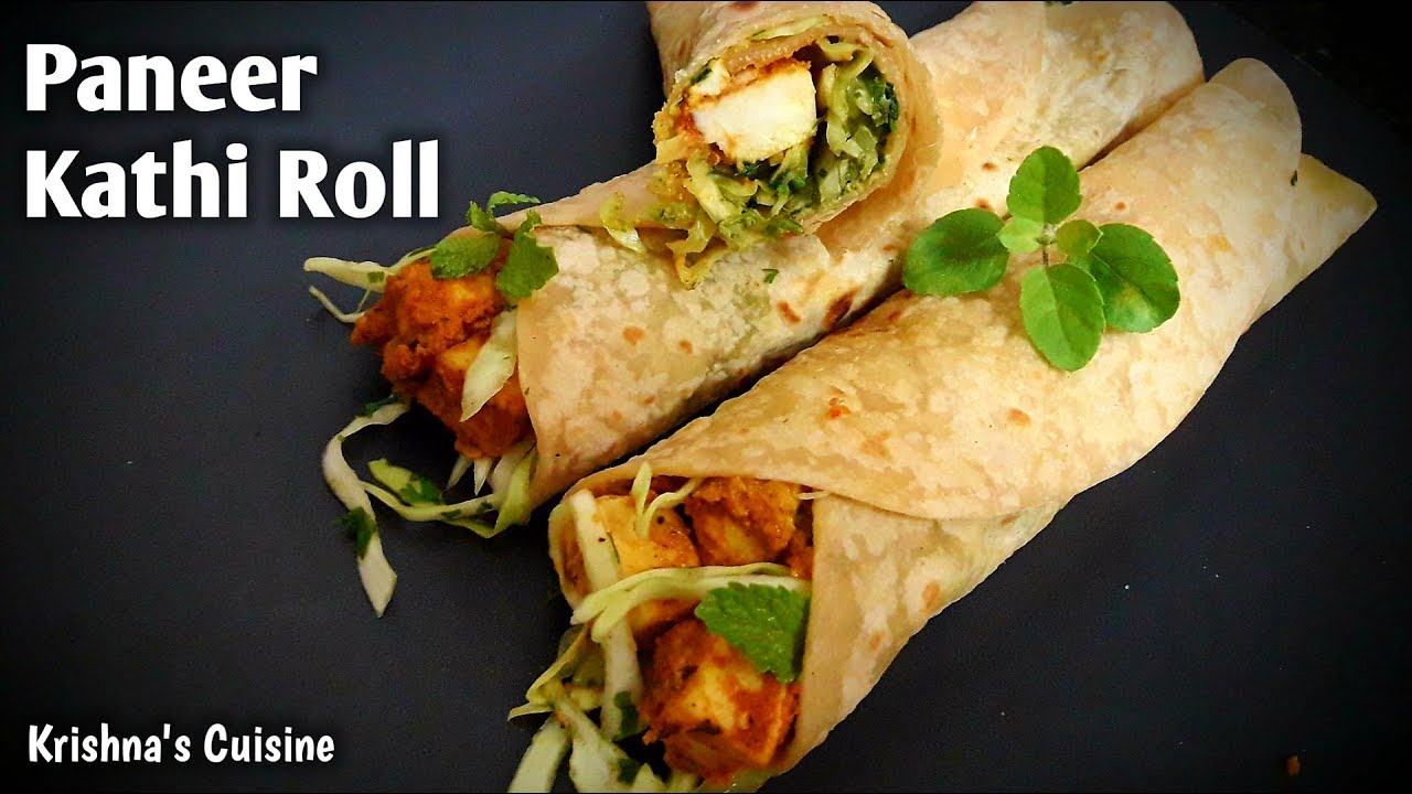 Ролл Панир Кати || Ролл Панир Кати || Кухня Кришны #paneer_recipe