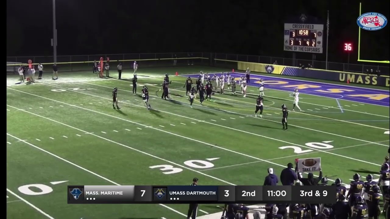 UMass Dartmouth Corsairs vs Massachusetts Maritime Academy Buccaneers Highlights (NCAA D3 Football)