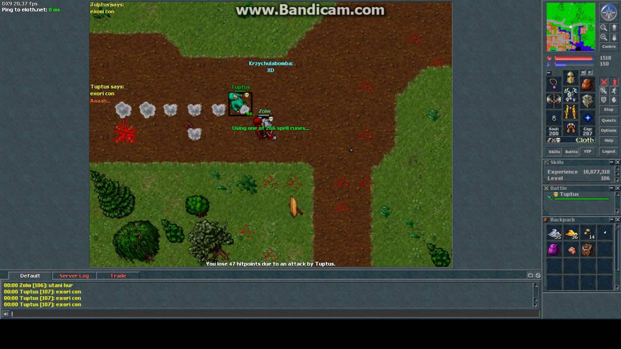 Tibia [ELOTH] zabawa z PK