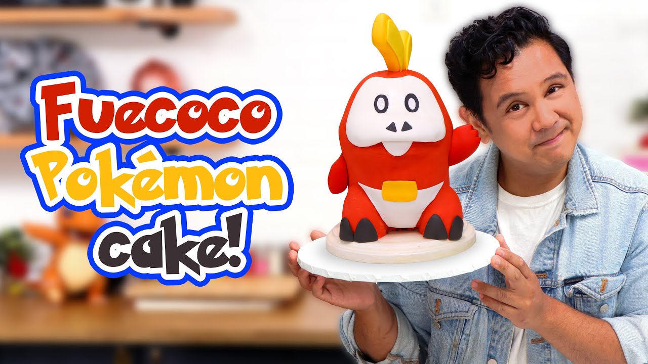 Fuecoco Pokémon cake!