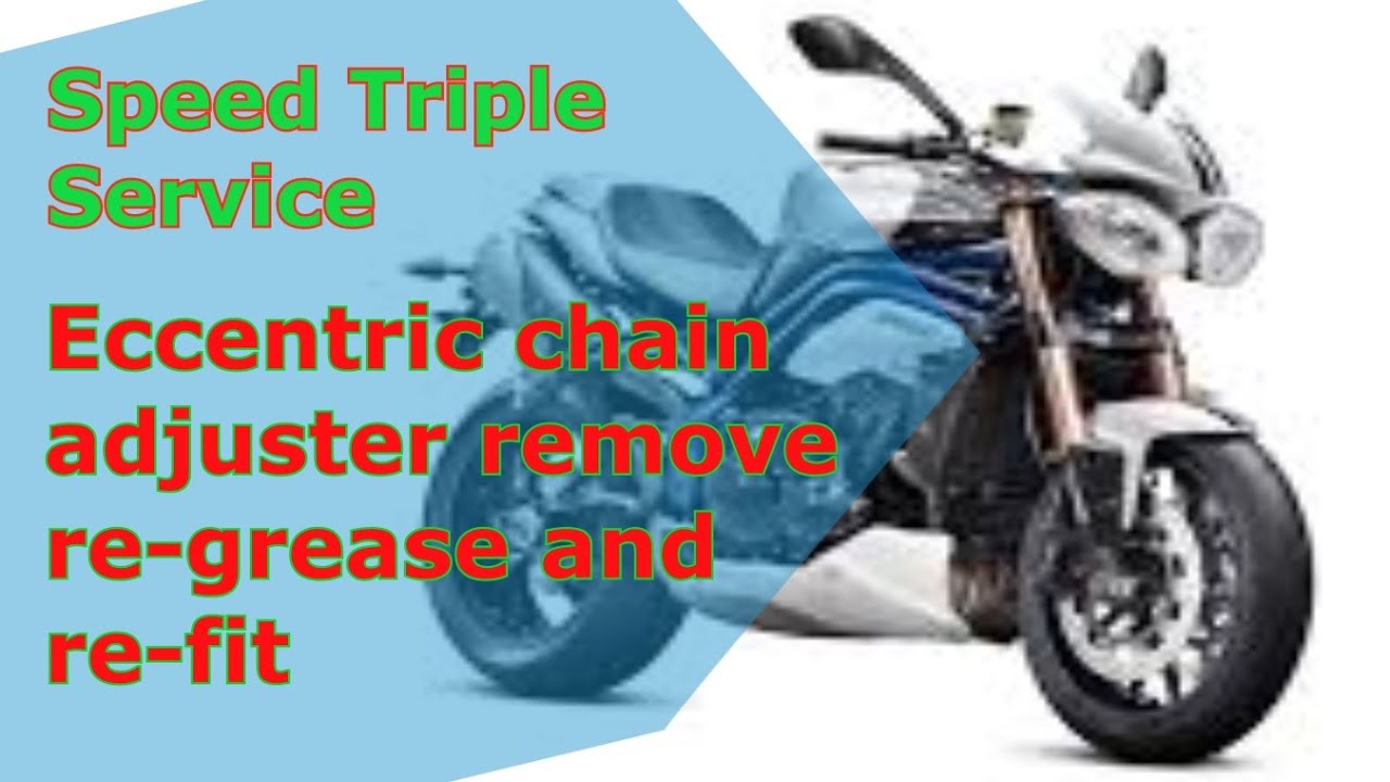 Speed Triple service - Eccentric chain adjuster remove & refit