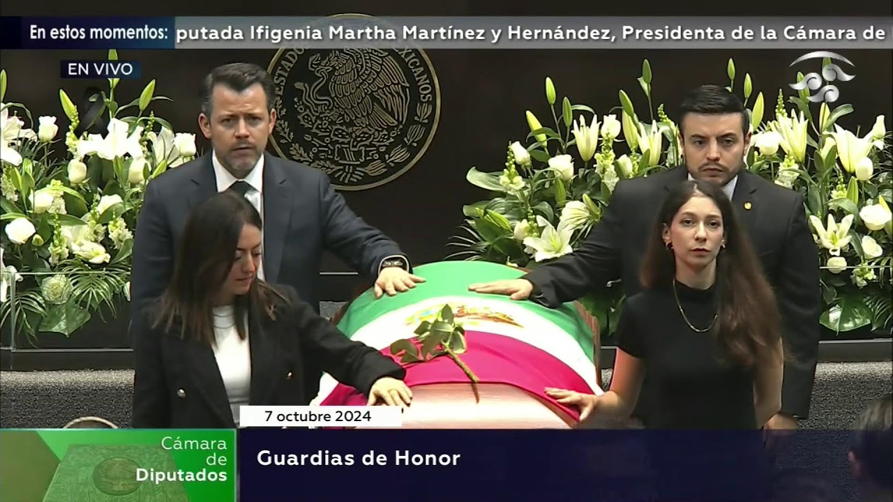 Homenaje Luctuoso del Congreso a Ifigenia Martínez, del 7 de octubre de 2024