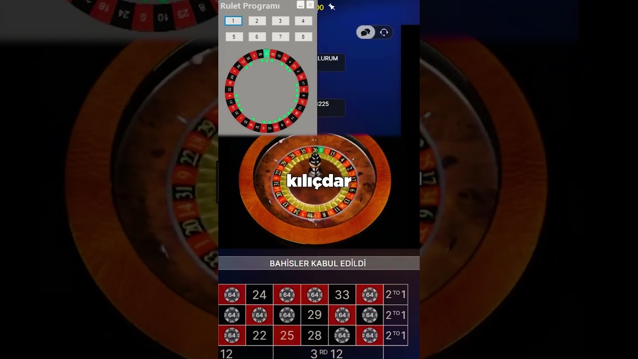 RULET ANALİZ PROGRAMI KAZANÇ 2023 