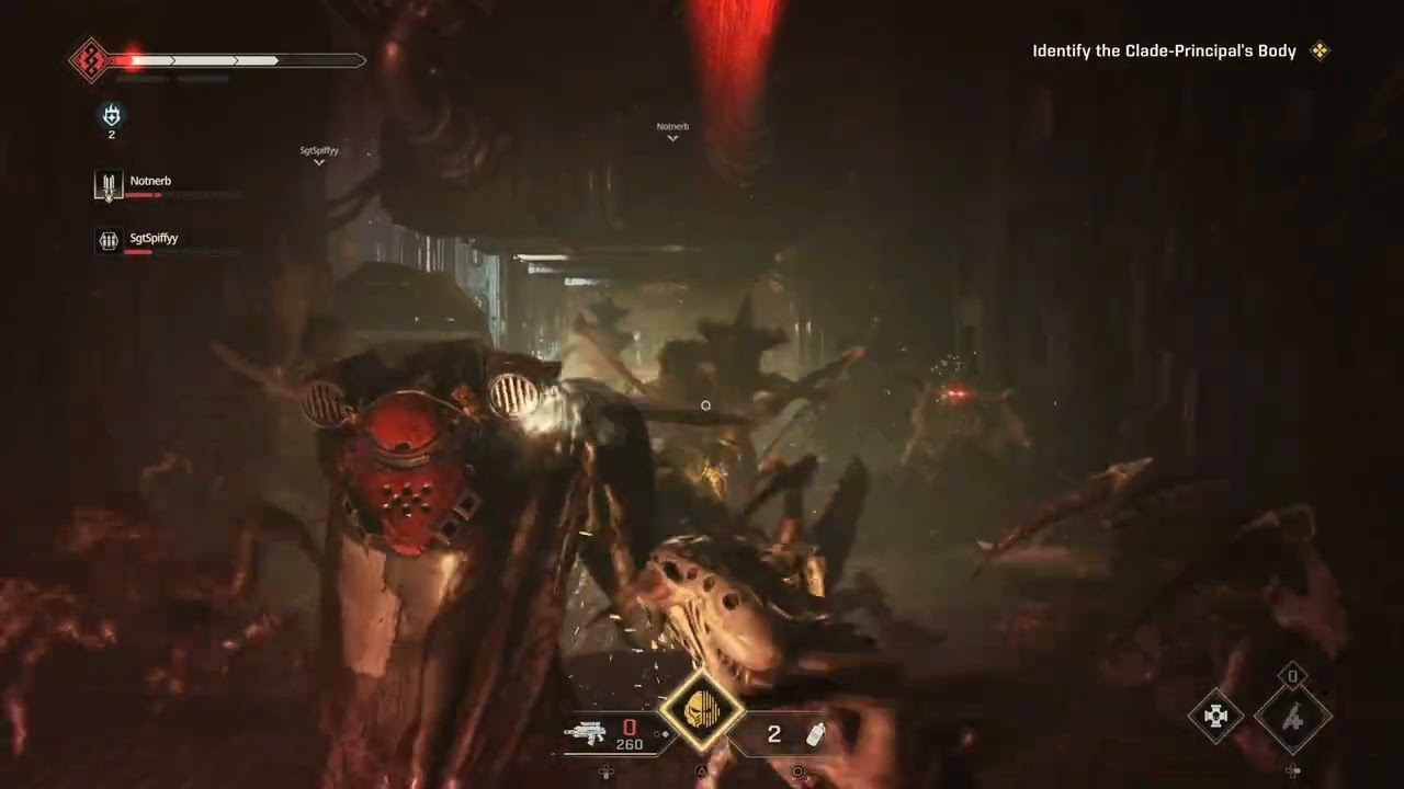 Taking down a group of Tyranids with the block combat knife - hard daily stratagem | Space marine 2.