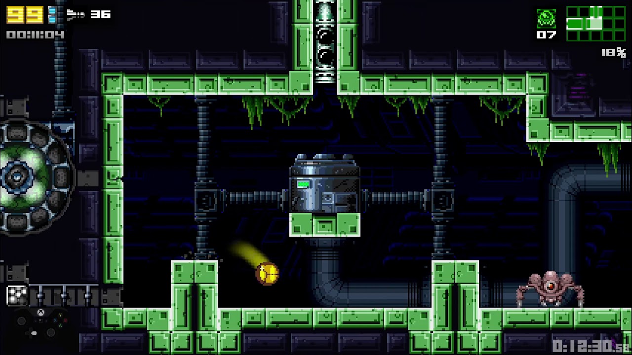 [WR] AM2R Speedrun in 1:37'01 (100% Map & Items)
