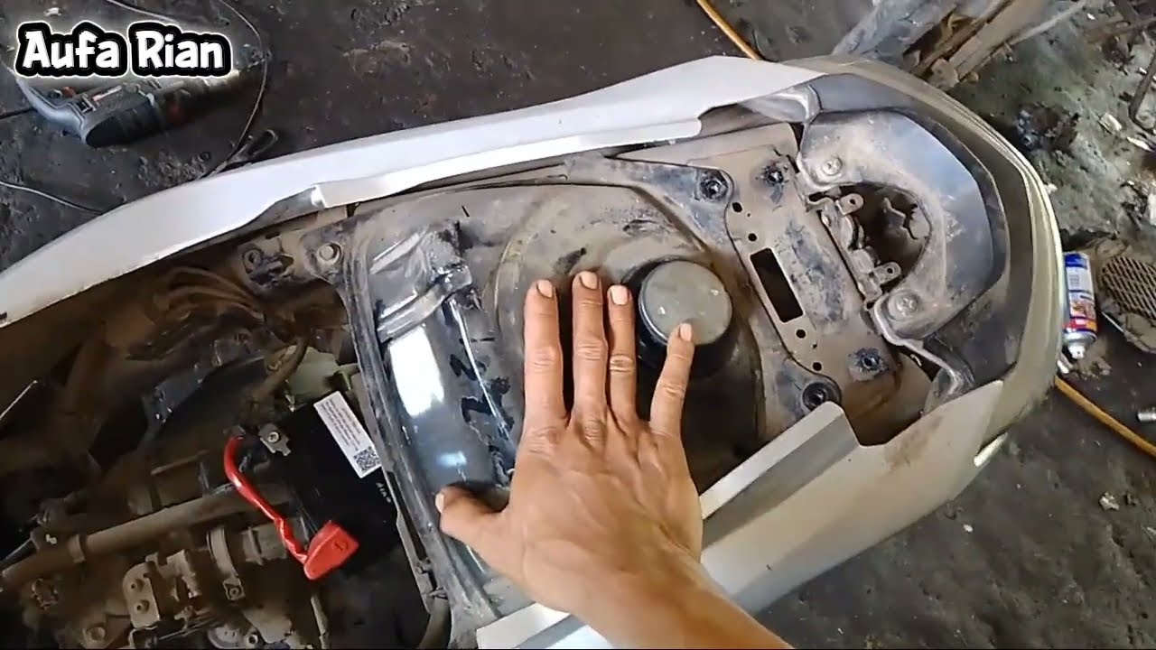 Yamaha gear ngak bisa hidup lampu mil nyala terus 