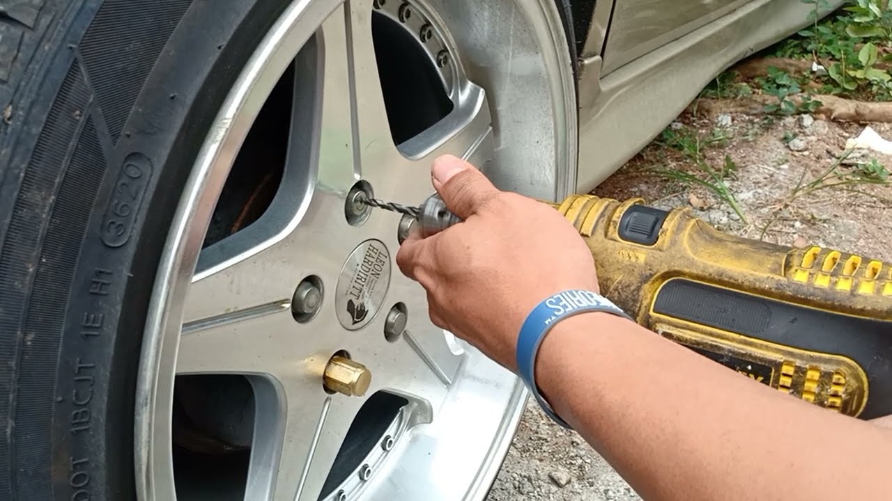 Cara mudah lepas baut roda mobil yang slek & Dol Tanpa rusak vleg