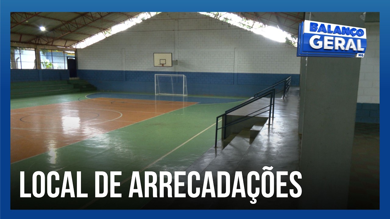 Poliesportivo Lagoinha recebe doações para vítimas na Zona da Mata