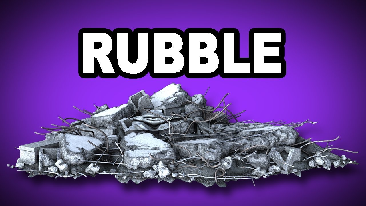 Learn English Words: RUBBLE - Meaning, Vocabulary with Pictures and Examples