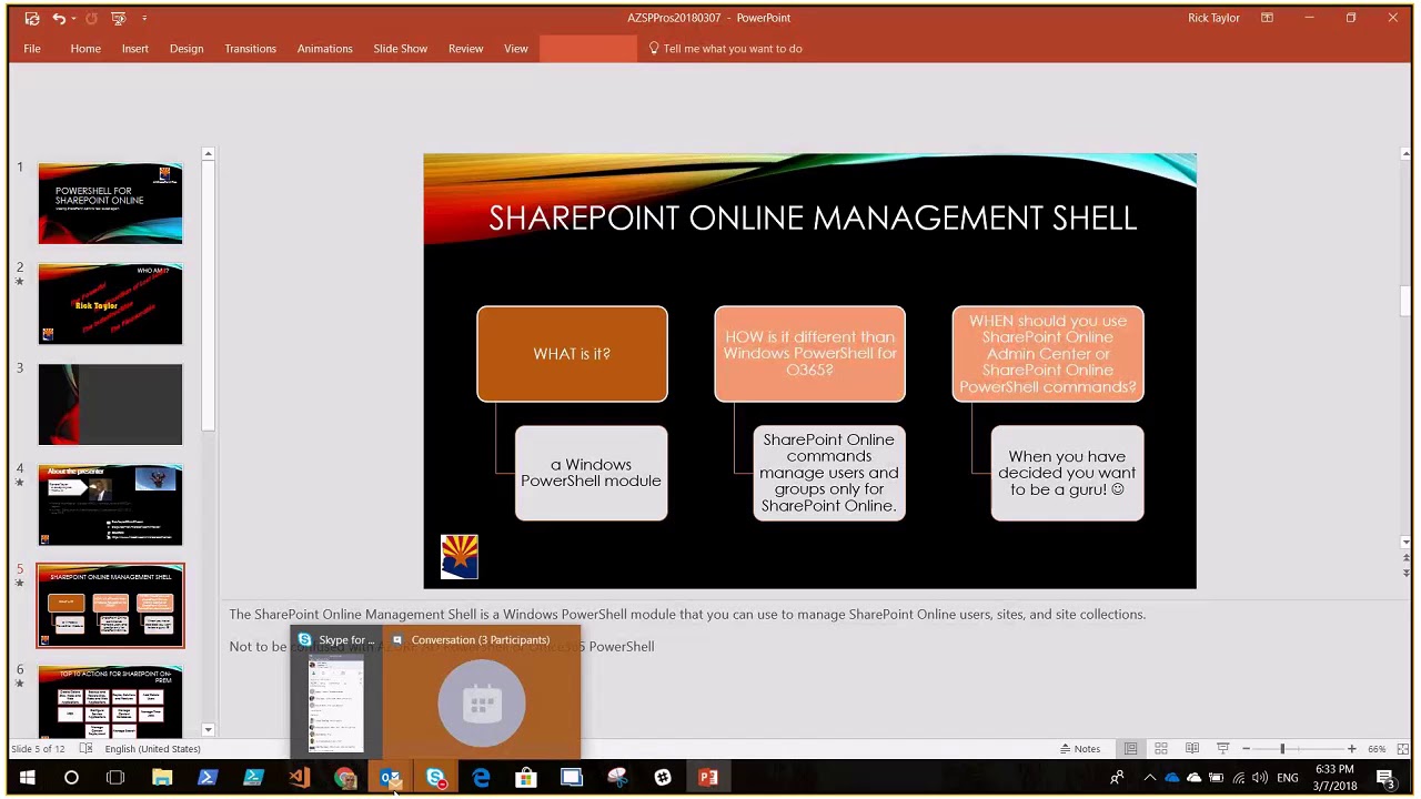 2018 03 07 PowerShell for SharePoint Online 01