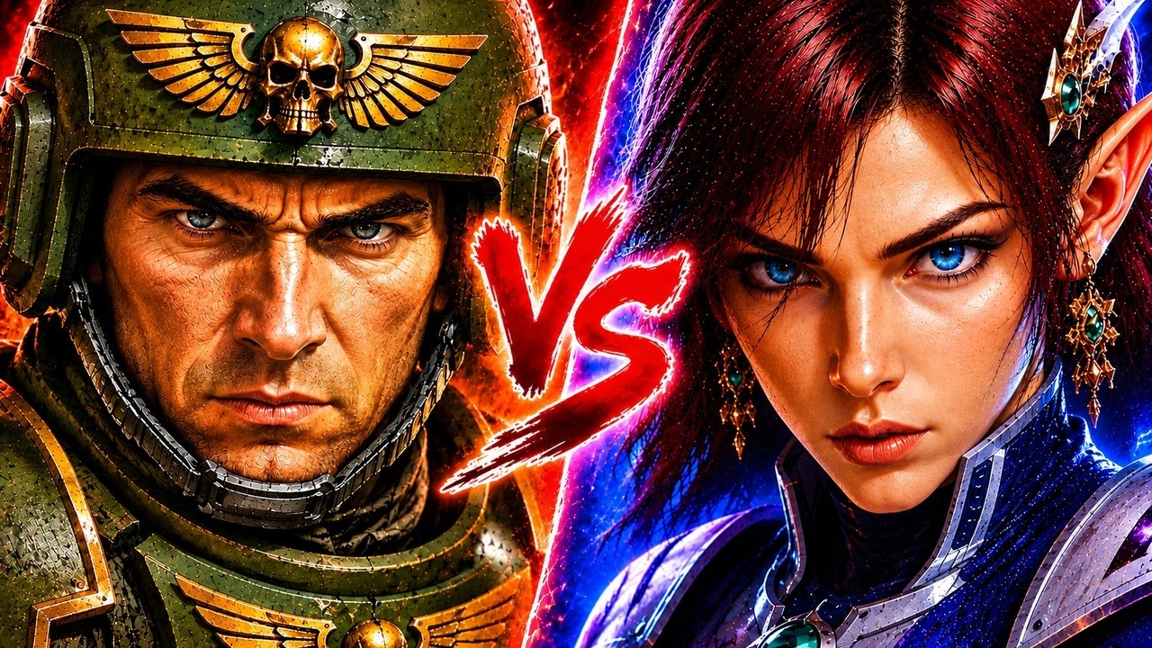 Топ 1 Фракция против Игрока-Генератора Шиза Билдов. Yang Wen-Li (Eldar) vs Smurf (Guard) Dawn of War