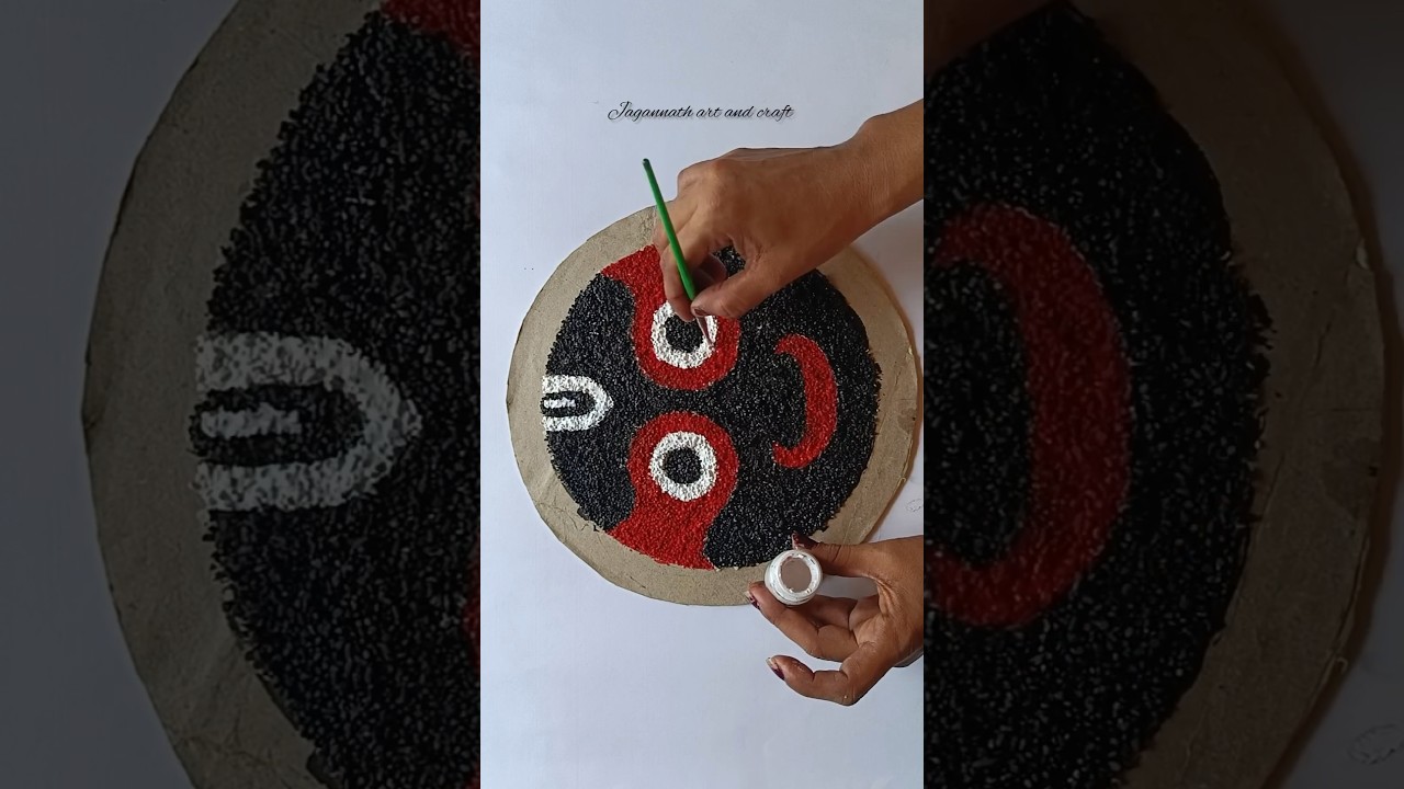 lord Jagannath craft using rice!!! 