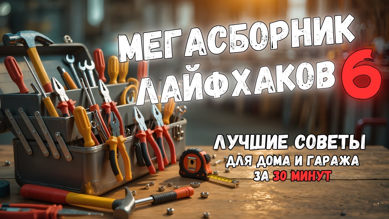 МЕГАСБОРНИК №6: 30 МИНУТ ПОЛЕЗНЫХ ИДЕЙ. Больше интересного в телеграм #lifehacks #diy #tools #tips