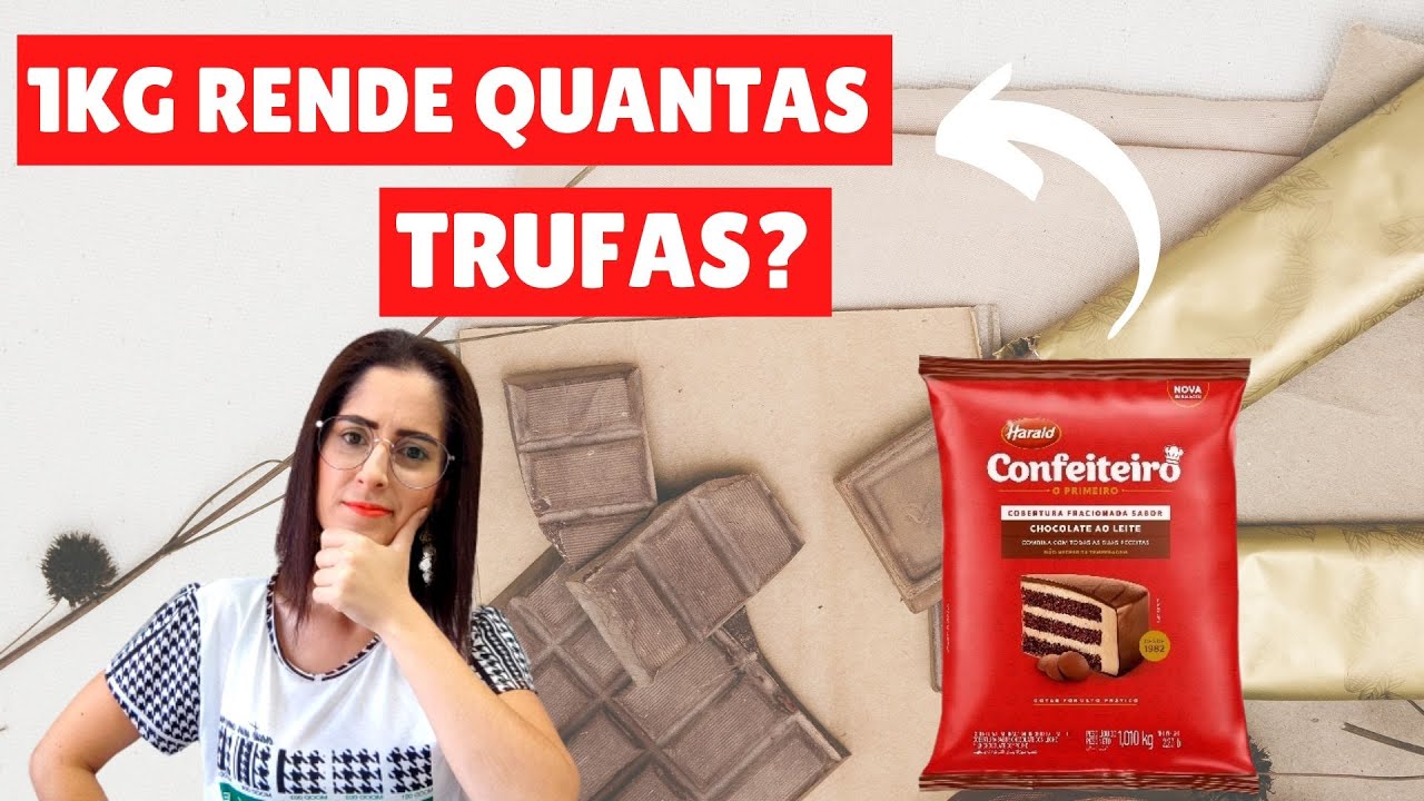 Quantas trufas rende 1kg de chocolate? | Como lucrar mais com trufas!