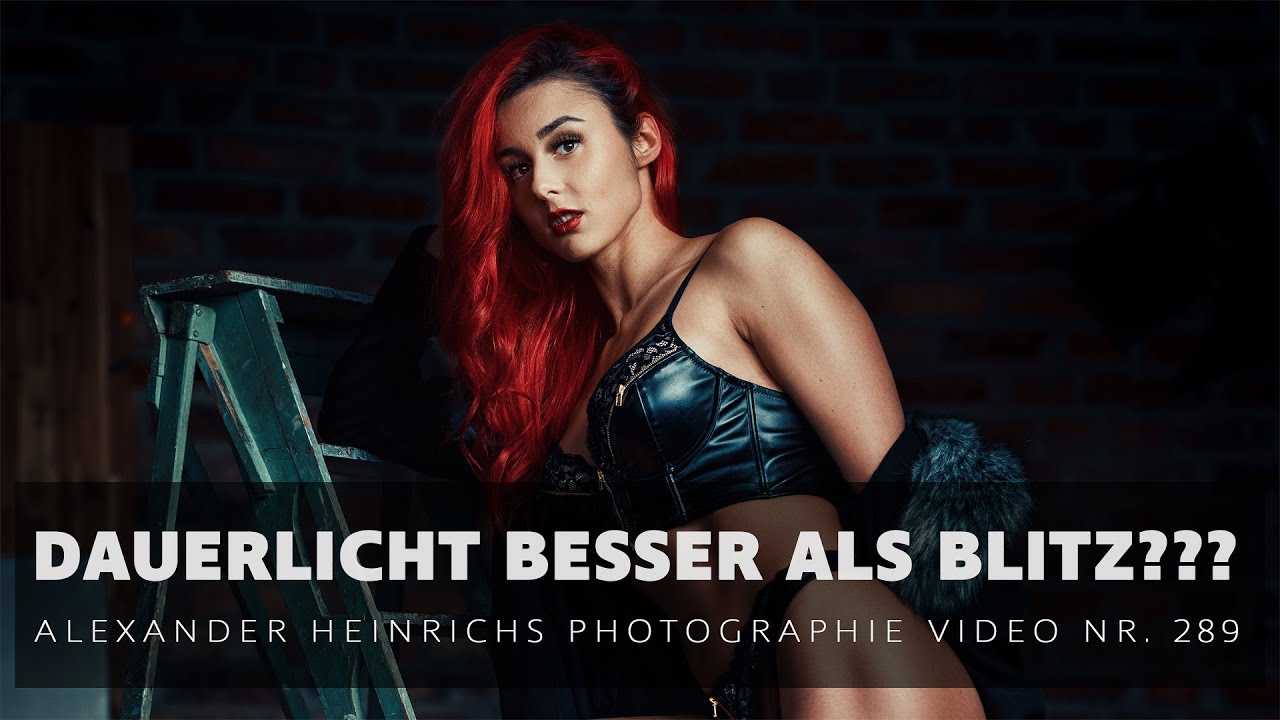Dauerlicht besser als Blitzlicht? - ah-photo Video 289
