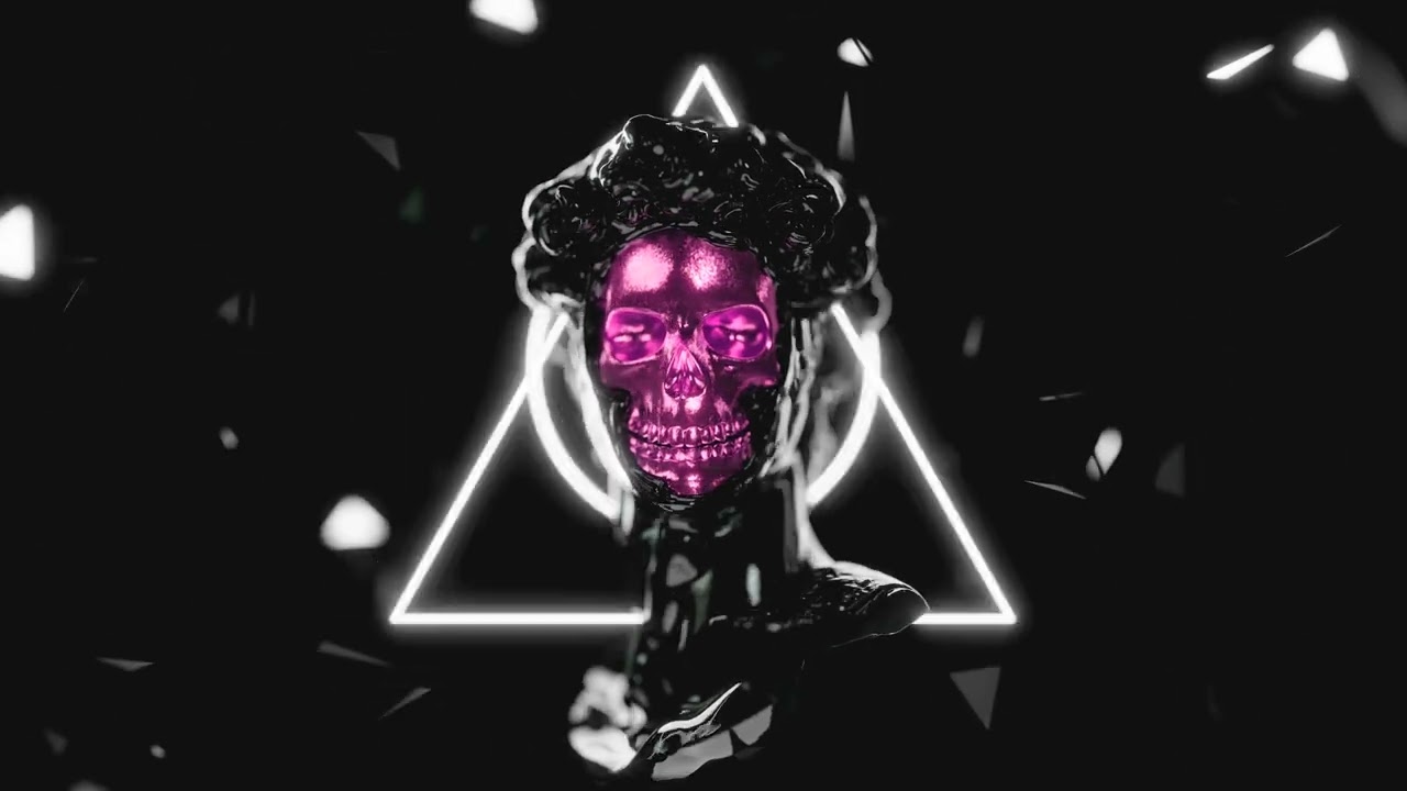 [4K] Coloured Skull And Triangles - VJ Loop - DJ Visuals