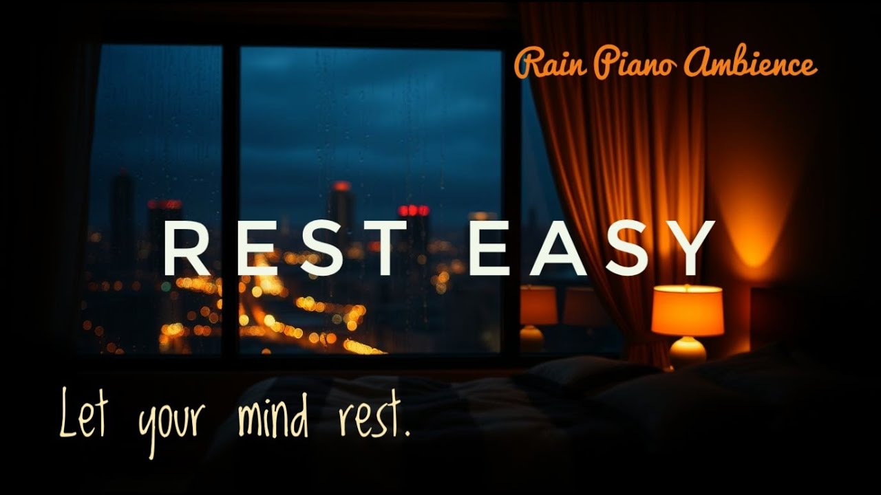 Late Night Rain & Gentle Piano 🌧️ Peaceful Music for a Tired Mind