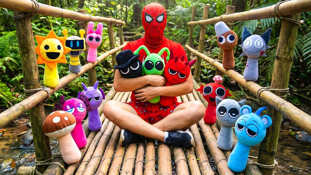 Can You Find Sprunki First? Poolside Adventure with Spider-Man!