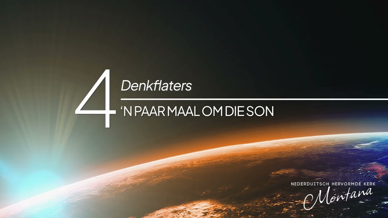 Oggendoordenkings - 'n Paar maal om die son - 4 - Vryheid en verantwoordelikheid