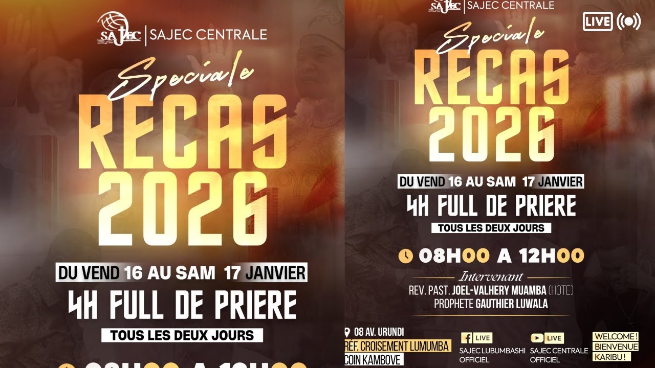 SPÉCIALE  RECAS 2026