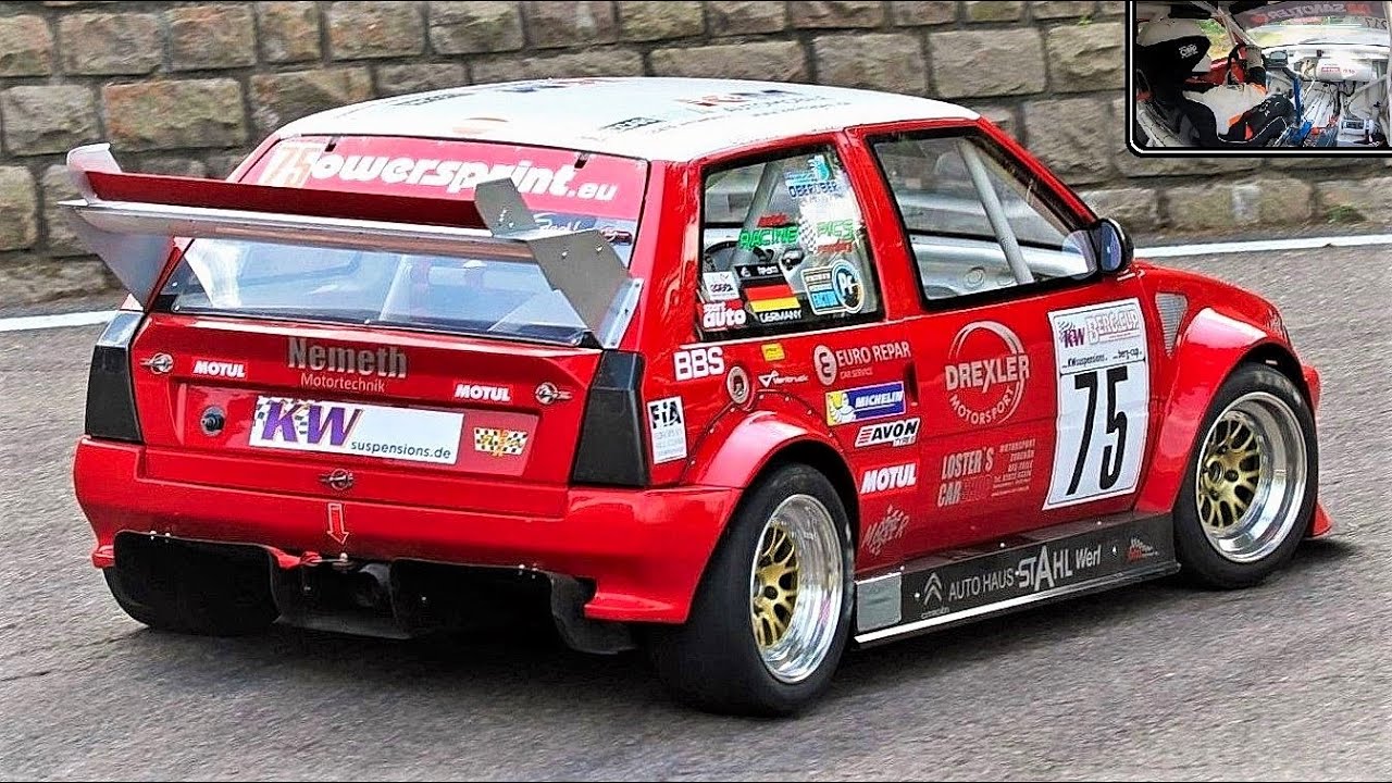 10.000RPM Citroen AX Kit-Car Evo 3 || ONBOARD Berg-Cup Monster