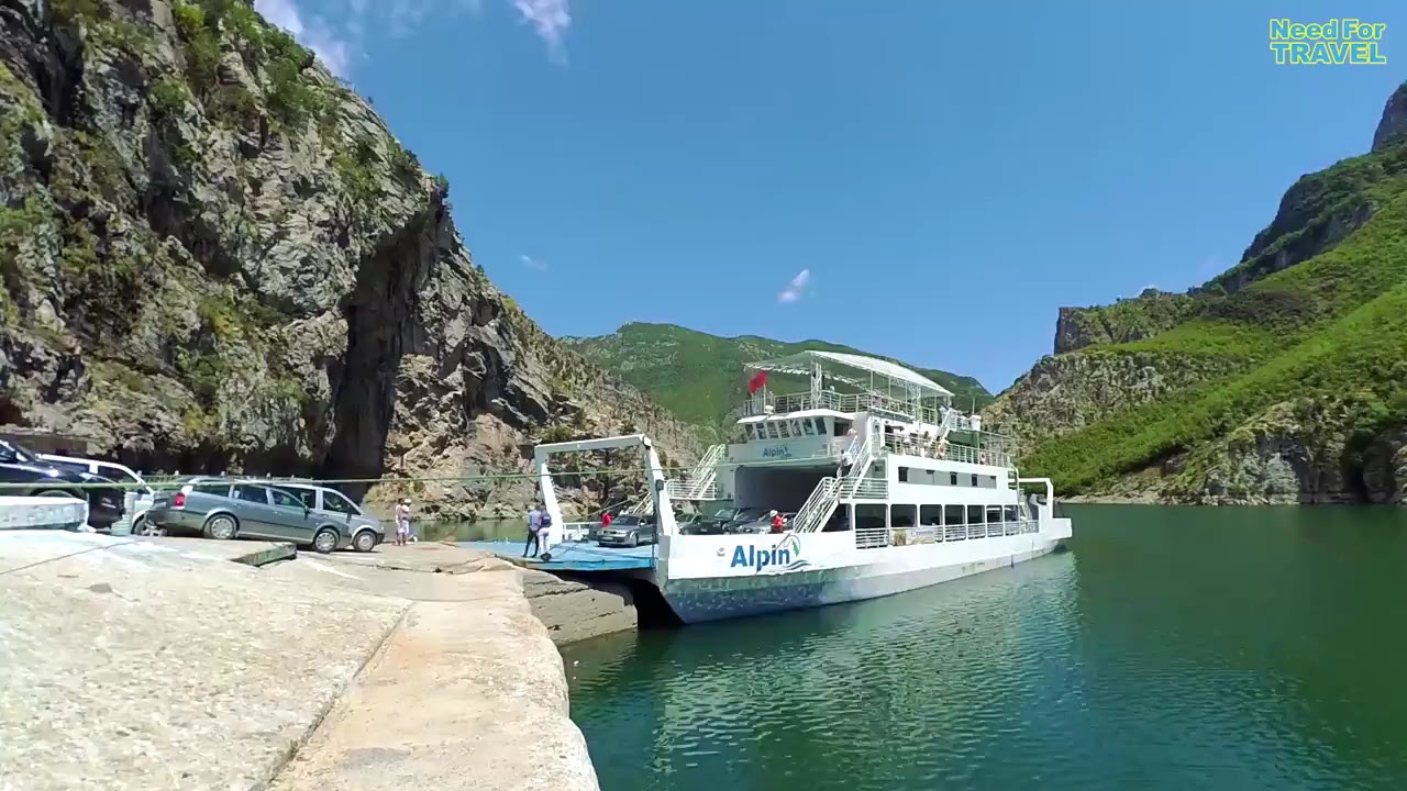Паром по озеру КОМАН (Албания) - Таймлепс | Ferry from Koman to Fierzi (Albania) - TIMELAPSE