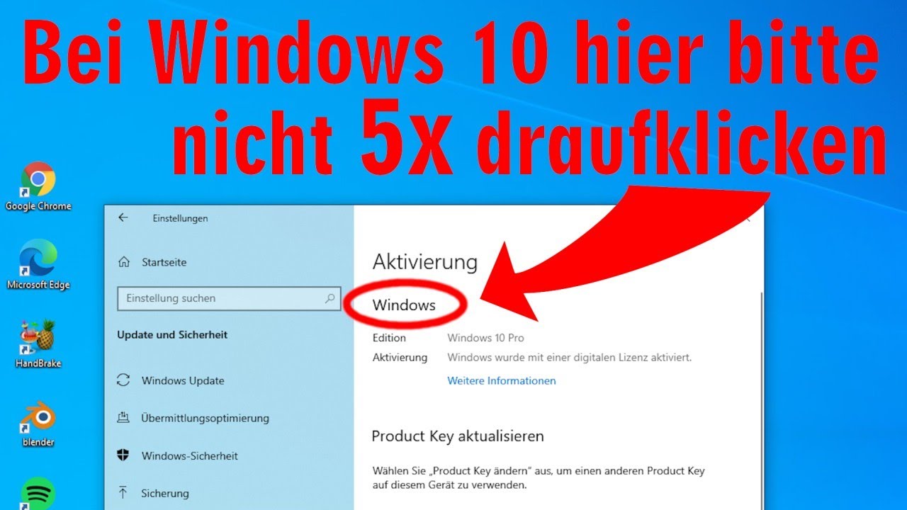 Windows 10 👉 bitte nicht 5x auf 