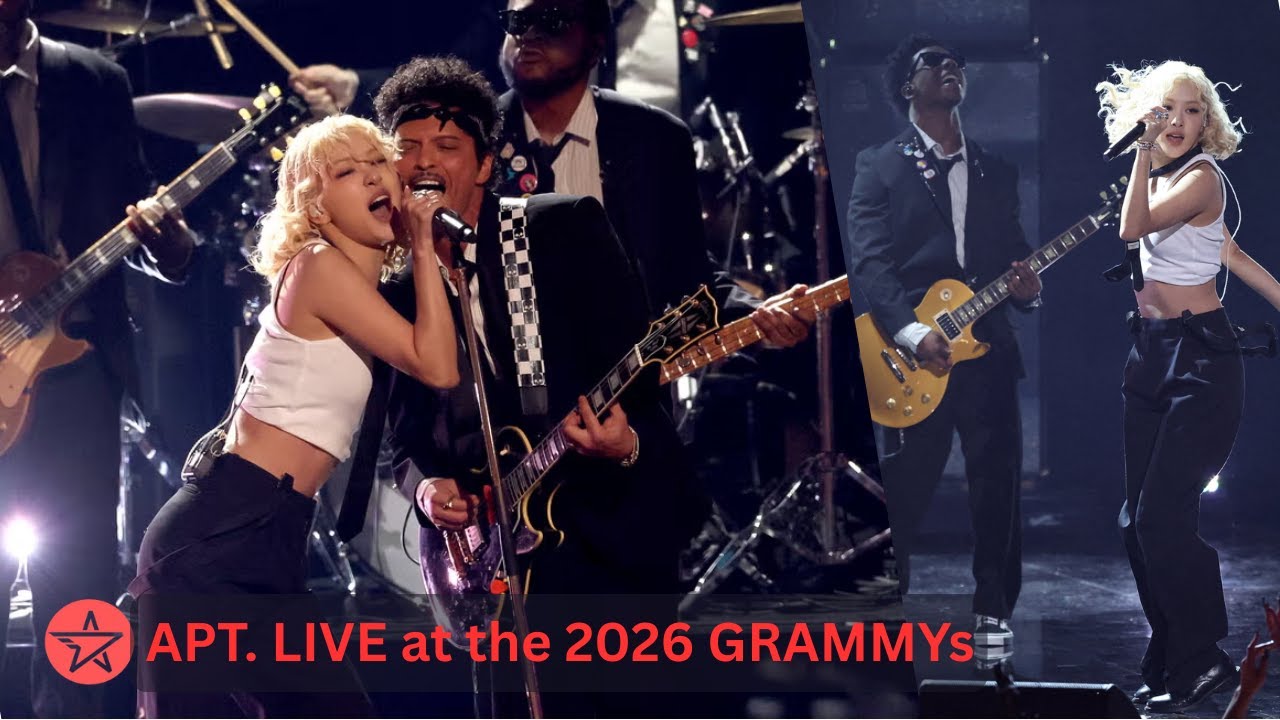 APT  TAKES OVER THE GRAMMYs Rosé & Bruno Mars Deliver Electric Performance of the Night