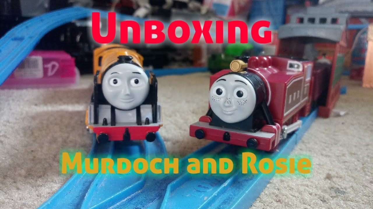 Unboxing Plarail Red Rosie and Trackmaster Murdoch