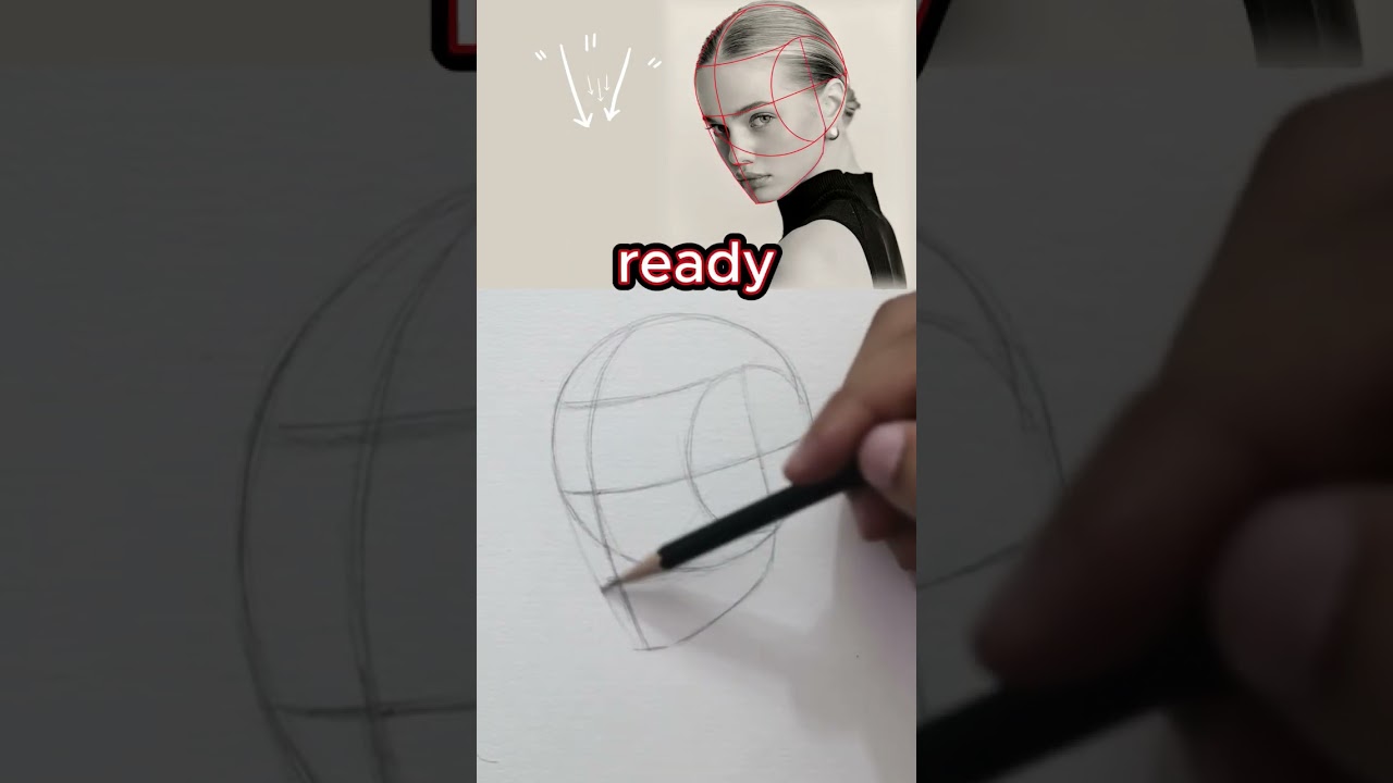 🤔 Как рисовать лица шаг за шагом 