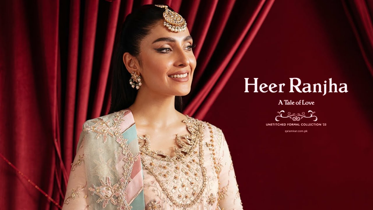 Qalamkar Heer Ranjha Unstitched Formal Collection'23 | Qalamkar Luxury Formal Unstitched Collection