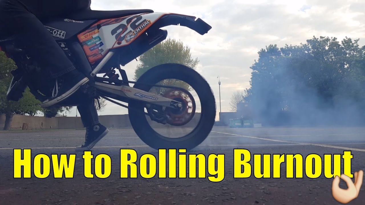 How To Perform a Rolling burnout (KTM Exc 125)